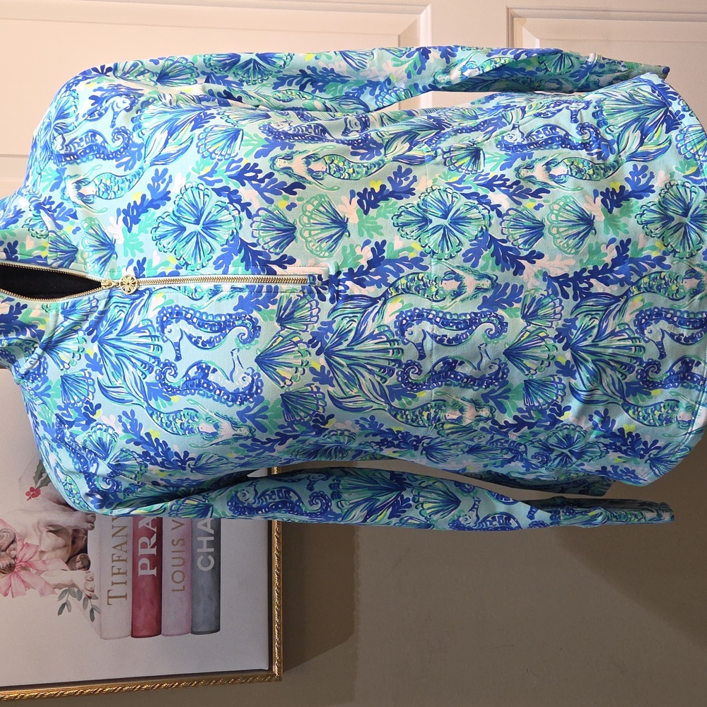 Nwt XL & MEDIUM  Lilly Pulitzer- Skipper Popover SEA GLASS SEEIND DOUBLE